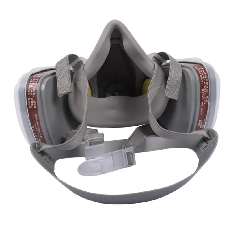 Полумаска противогаз 6200 респиратор с защитными очками для покраски распыления