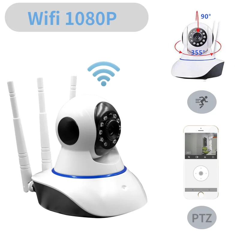 Ip камера облачная HD1080P с поддержкой Wi Fi для системы видеонаблюдения|Камеры