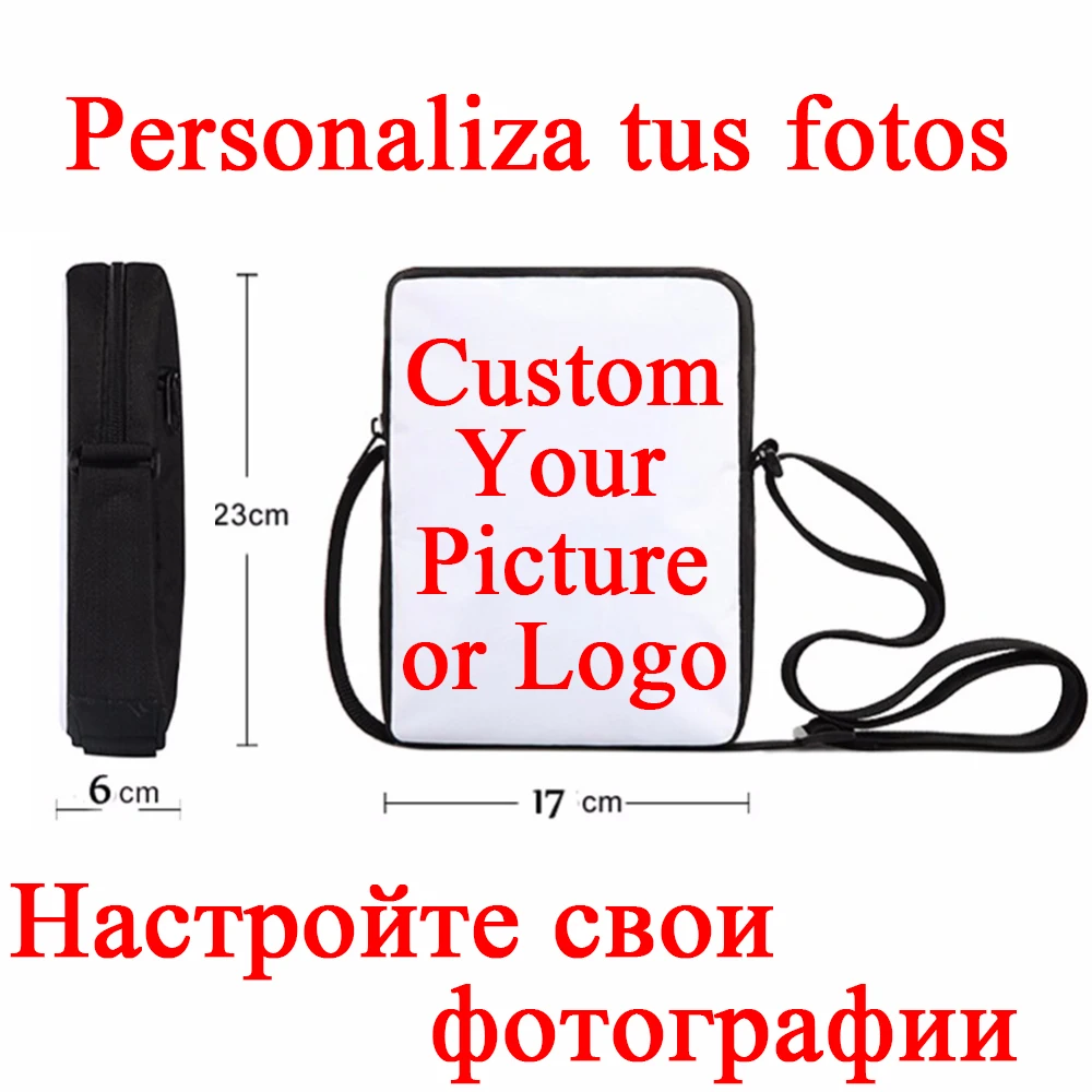 Сумки мессенджеры ELVISWORDS с индивидуальным логотипом для женщин и мужчин