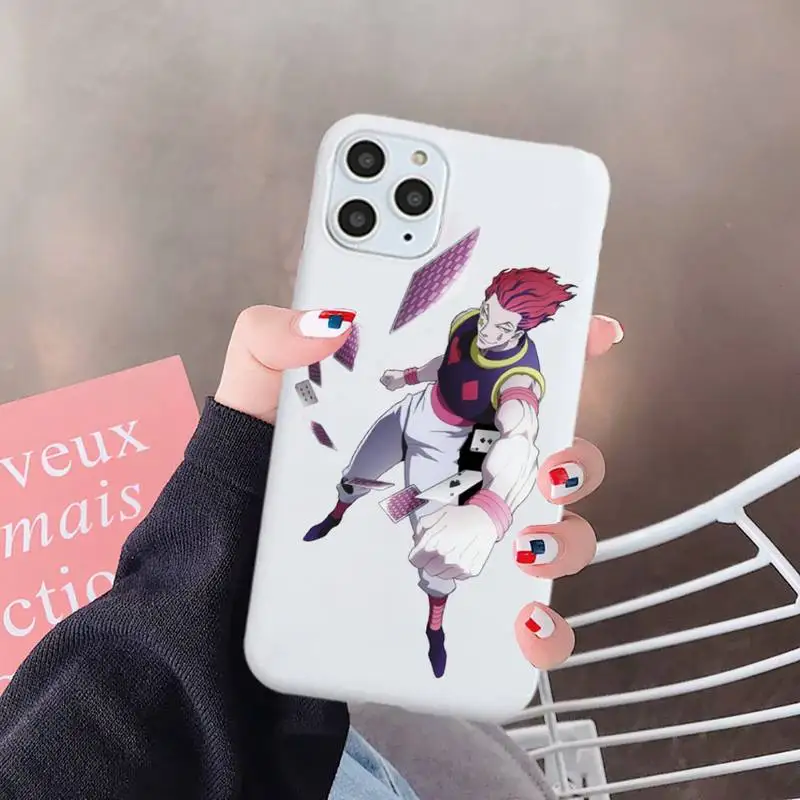 

hunter x hunter anime manga high quality Phone Case shell Candy Color for iPhone 6 7 8 11 12 s mini pro X XS XR MAX Plus