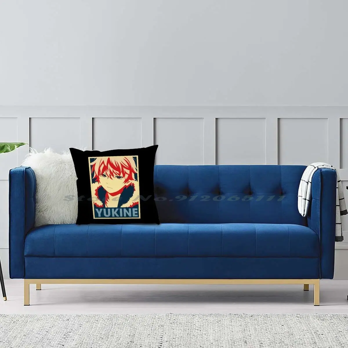 Чехол для подушки Yukine декоративная наволочка из хлопка и льна с рисунком