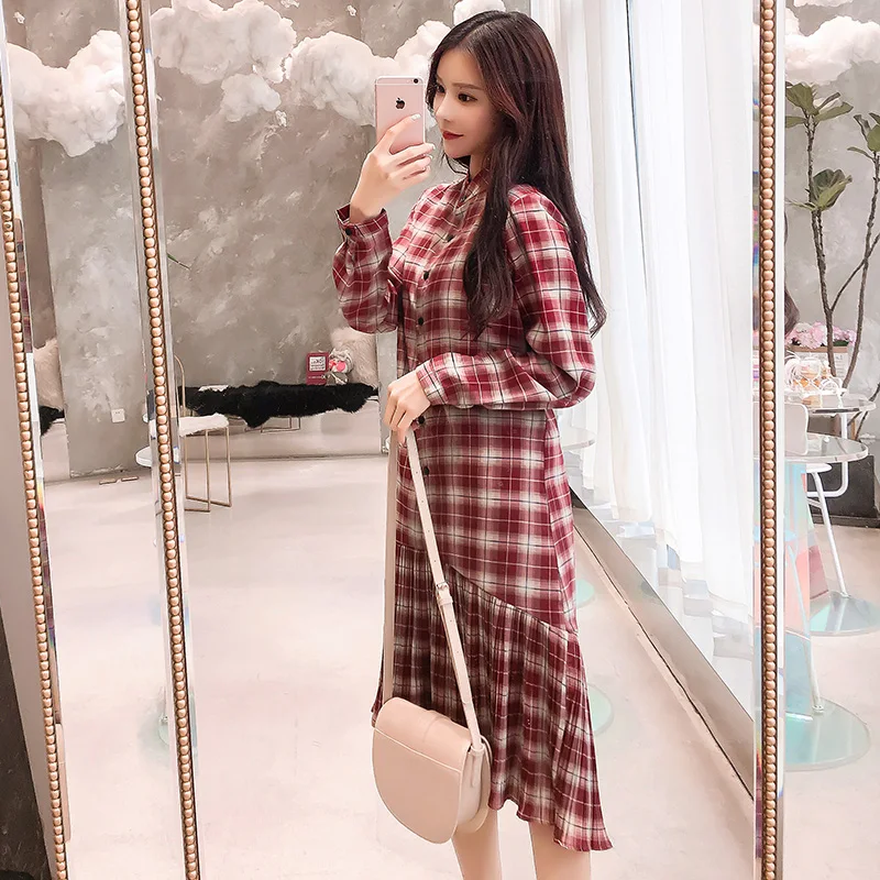 Одежда для беременных свободный стильный платье с длинными рукавами женщин мам