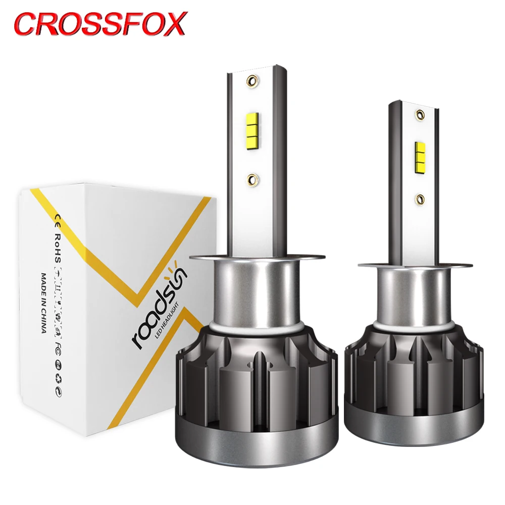 CROSSFOX противотуманные фары h4 bi led диодные h7 Car Headlight h11 светодиодные h9 h1 9005 HB3 9006 HB4