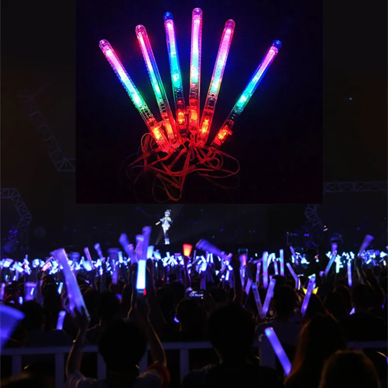 

Party Rave Flashing Wand Light Up Stick Patrol Blinking Concert Favors Glow Toy Christmas Birthday Kids Gift 24pcs/Lot