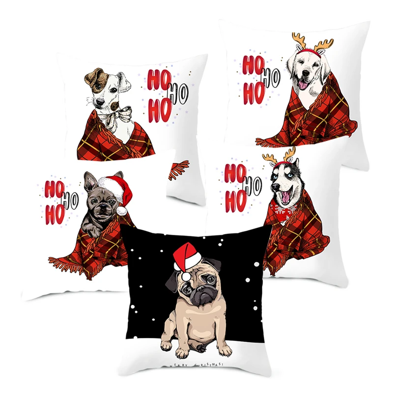 Fuwatacchi шапка &quotСчастливого Рождества&quot наволочки для подушек подарок собаки
