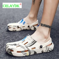 crlaydk summer outdoor casual sandals for men non slip beach hollow out shoes swimming home shower slippers walking flip flops