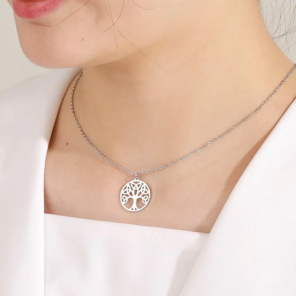 Ожерелье «Древо жизни викингов Скайрима» из нержавеющей стали с покрытием золотого цвета – талисман-амулет на цепочке-чокере винтажной бижутерии для женщин.