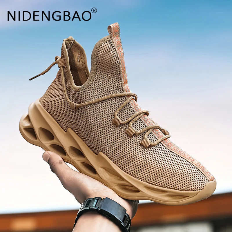 2021 Men Sneakers Breathable Running Shoes Outdoor Sports Fashion Comfortable Breathable Lightweigt Gym Trainers Plus Size 39-46
