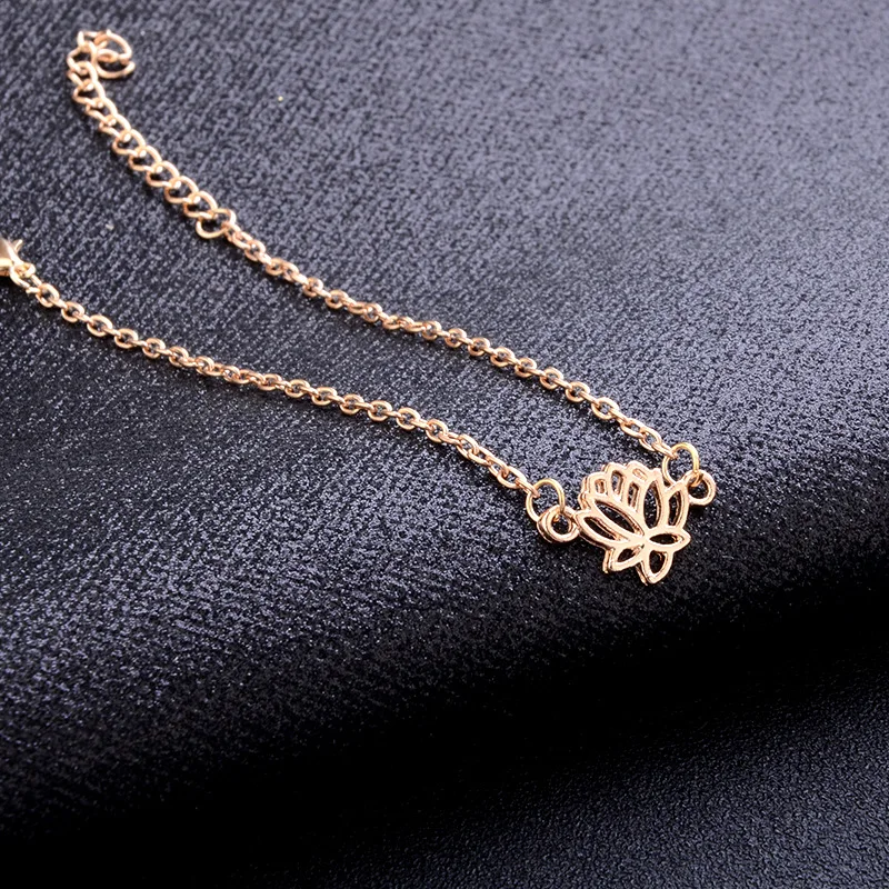 Европа и США лето новый богемный Лотос Йога браслет на ногу Женские Простые