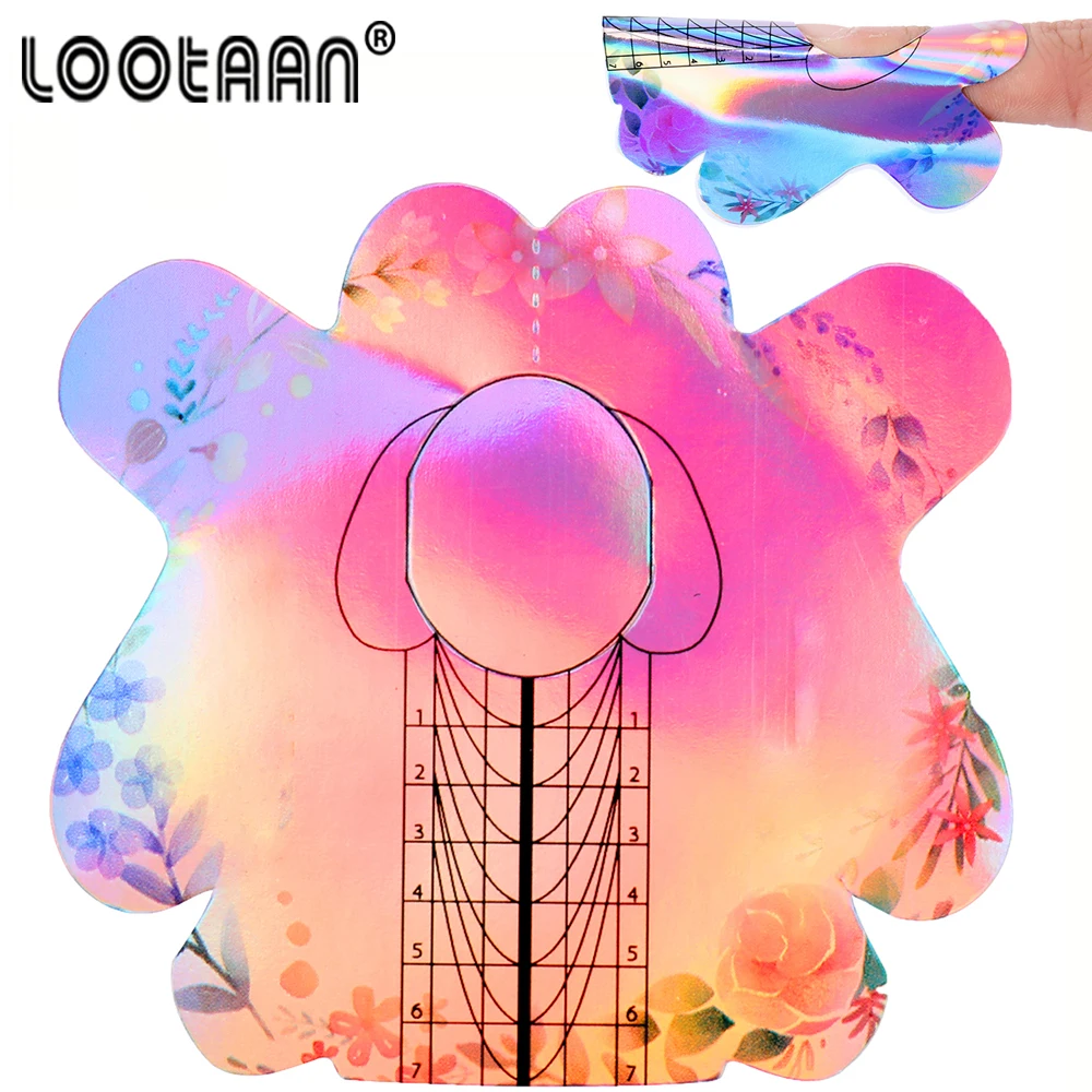 Формы для лазерных ногтей 100/300 шт. форма французского маникюра акриловый