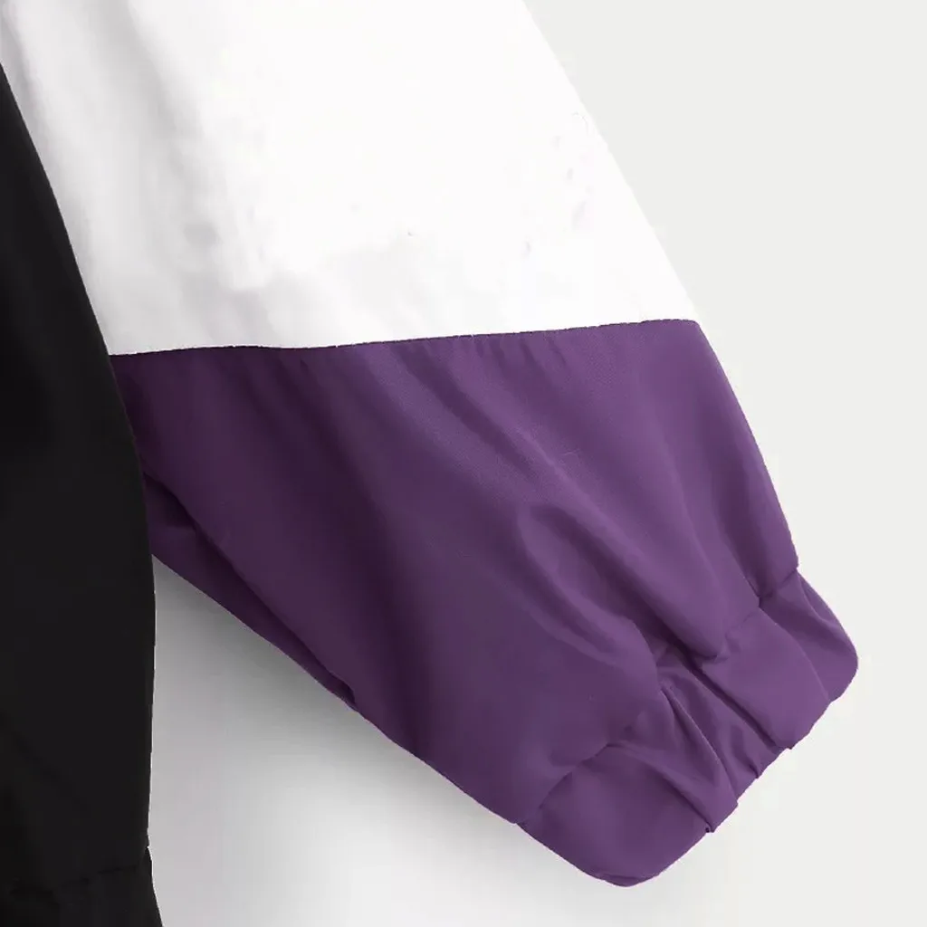 Новинка 2019 Осеннее Женское пальто модное женское лоскутное с длинным рукавом