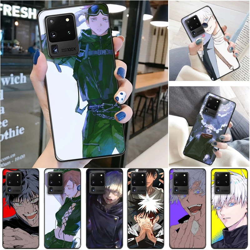 

Jujutsu Kaisen Satoru Gojo Yuji Itadori Sukuna Fushiguro Megumi Phone Case For Samsung Galaxy S20 Ultra FE Lite Plus Carcasa