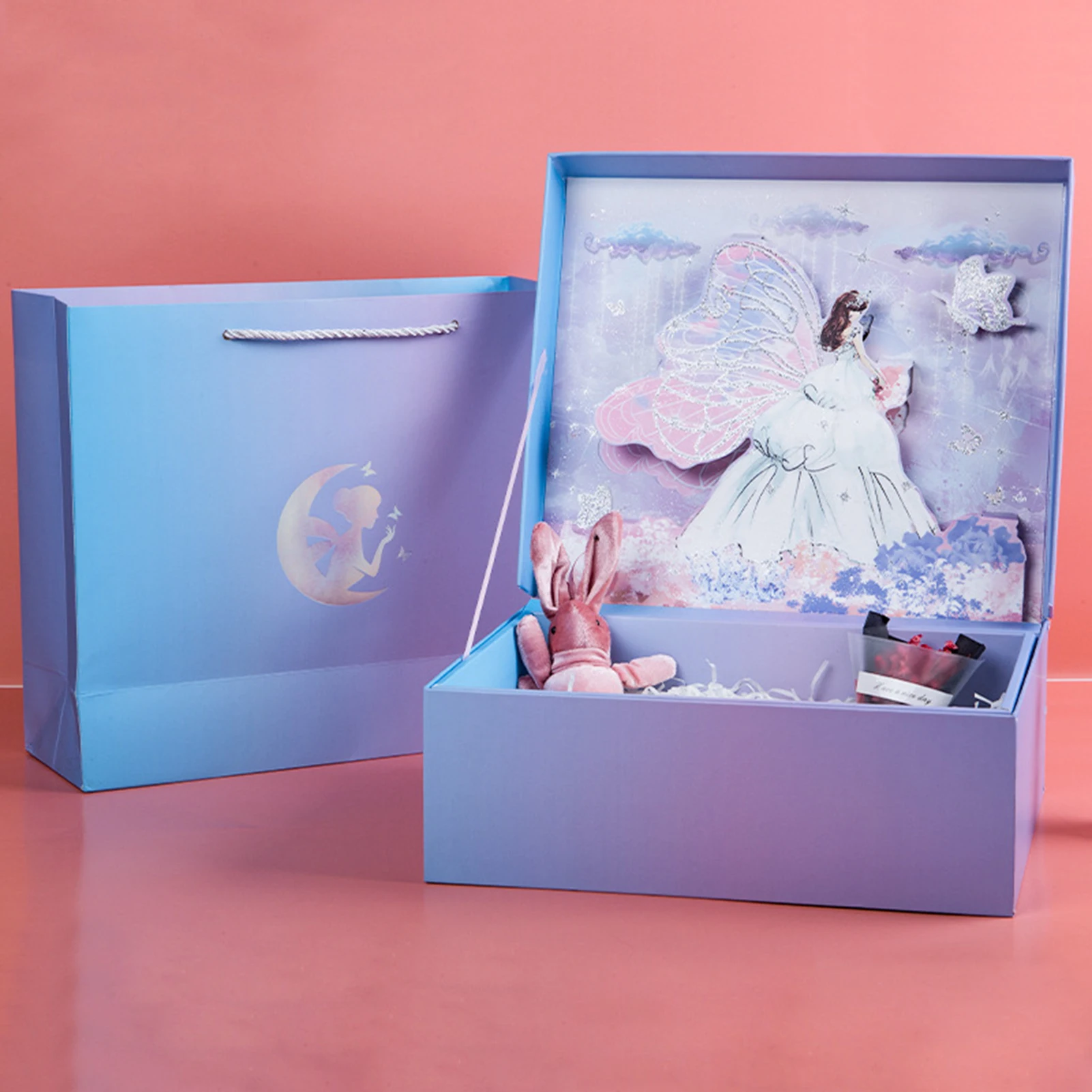 

Valentine's Day Gift Box Decoration Romantic Storage Dreamy Girlish Exquisite Party Packaging Festival Suppiles Wholesale lovely
