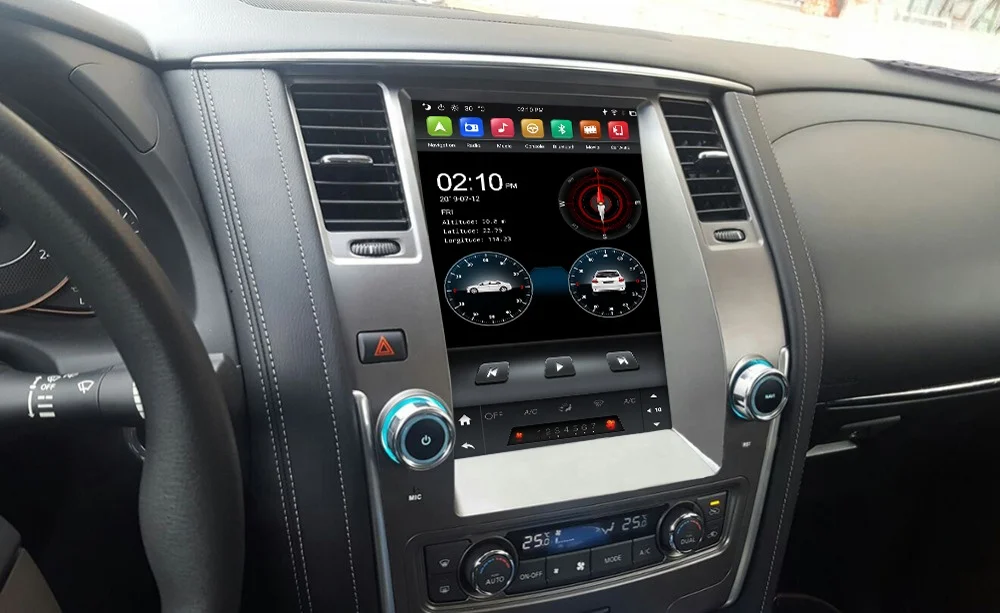 12 1 Tesla PX6 автомобильный мультимедийный плеер для Nissan Patrol 2013 2014 2015 2016 2017 стерео