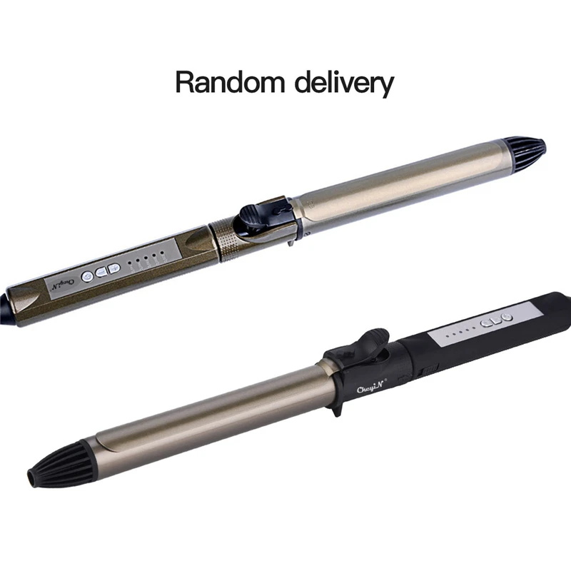 

28mm Tourmaline Ceramic Curling Iron Spiral Hair Curler Professional Curling Wand Rotatable Magic Hair Waver 5 Temperatures 0