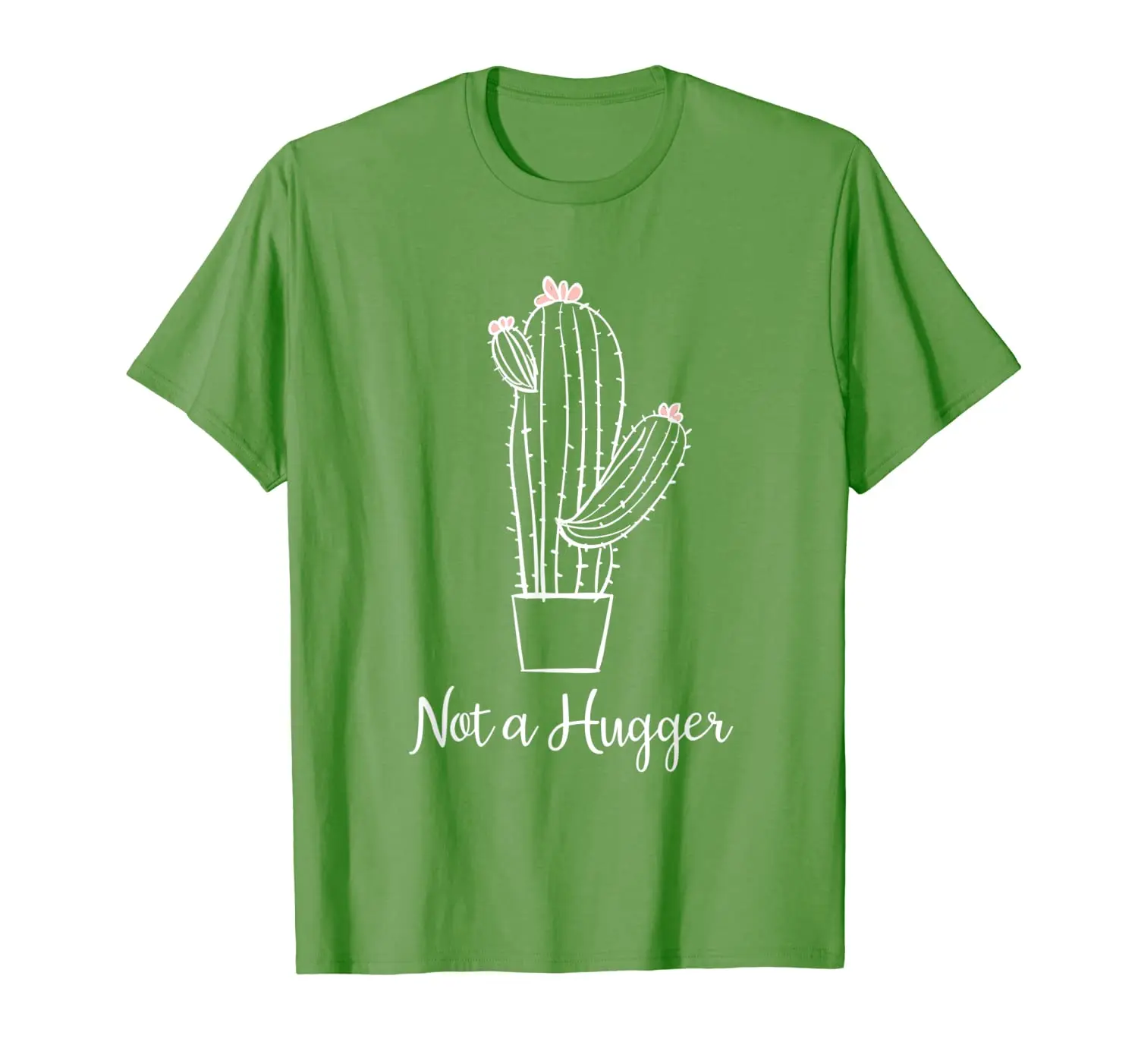 

Not a hugger t shirt women Cactus Kids Men Funny Plant Lady