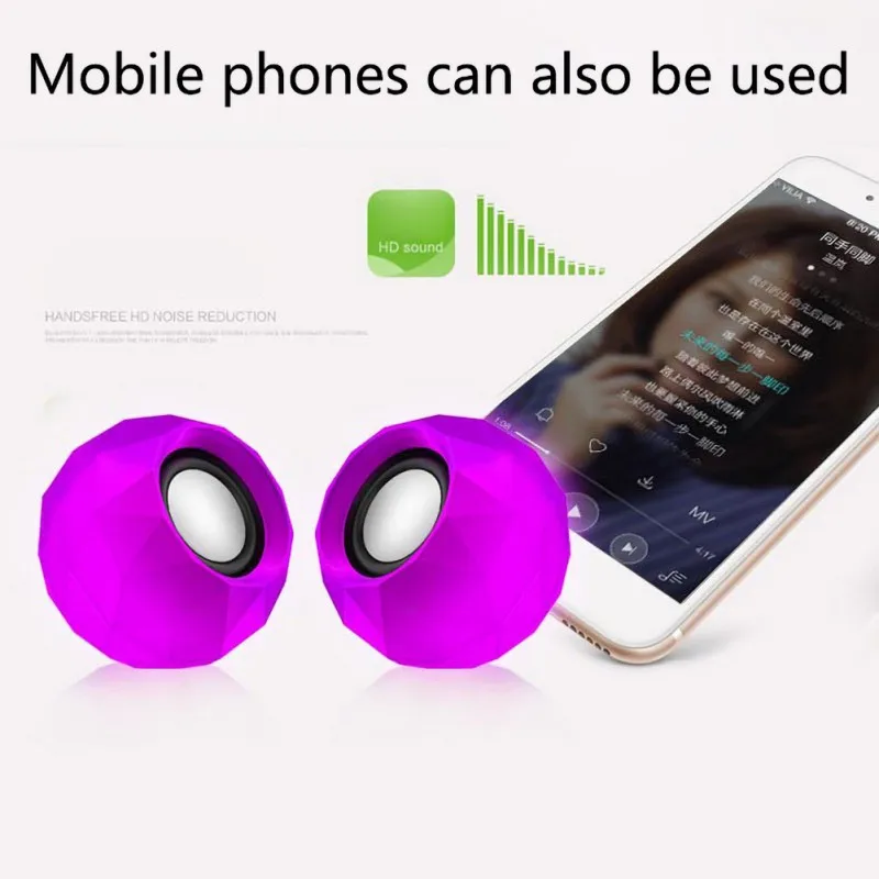 2 шт. миниатюрный USB динамик|Портативные колонки| |