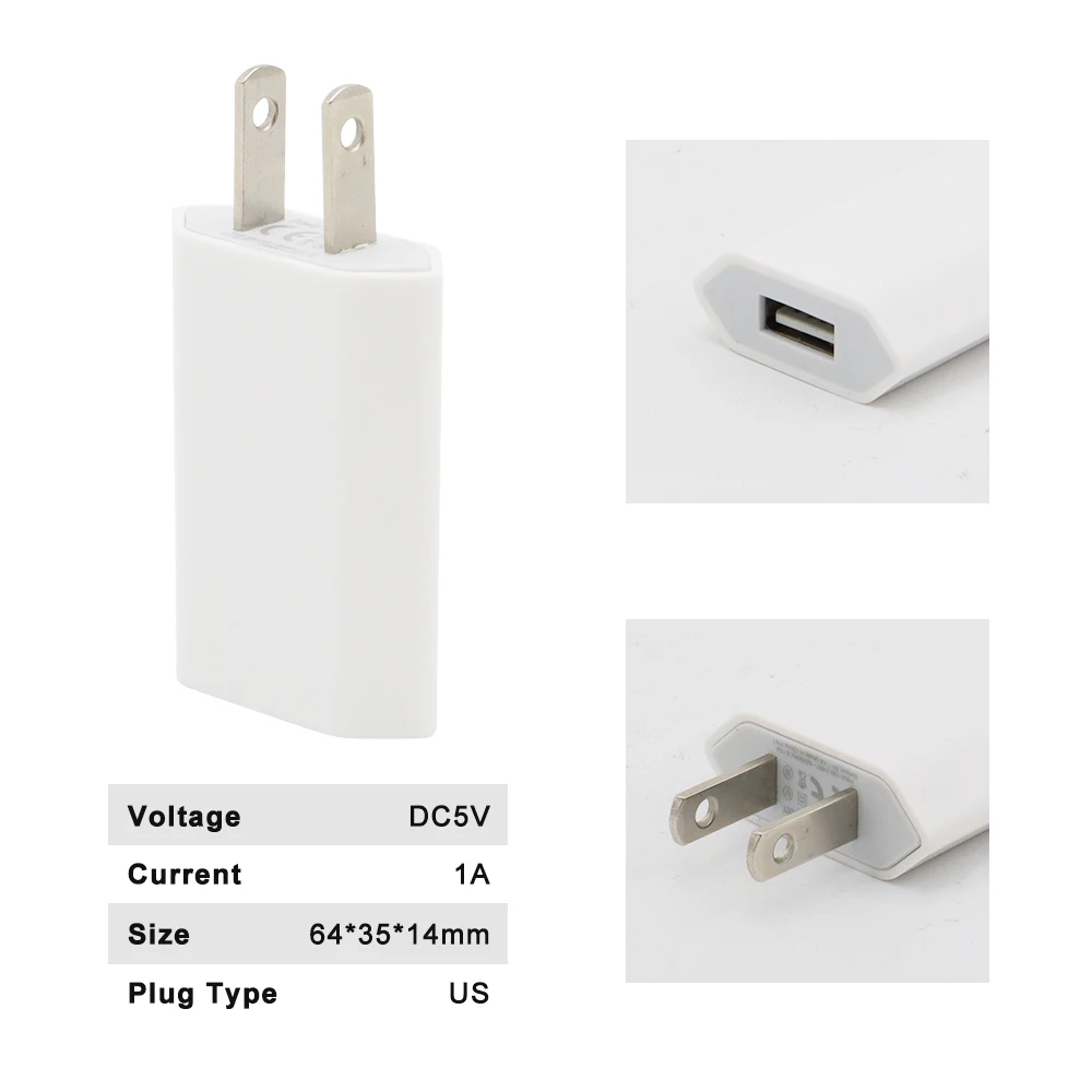 USB-адаптер с вилкой для ЕС и США 1 А 5 в пост. Тока | Лампы освещение