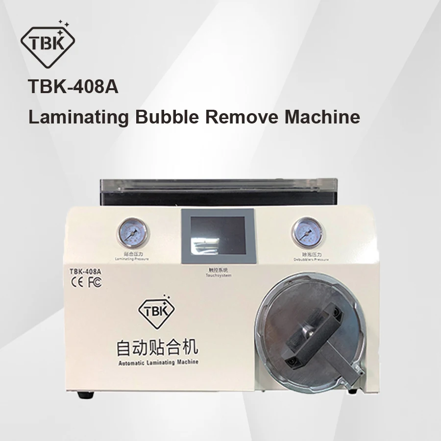 Новая версия TBK-408A 15 дюймов мобильный телефон lcd ламинатор машина с прозрачной крышкой и Автоклавный пузырь для удаления