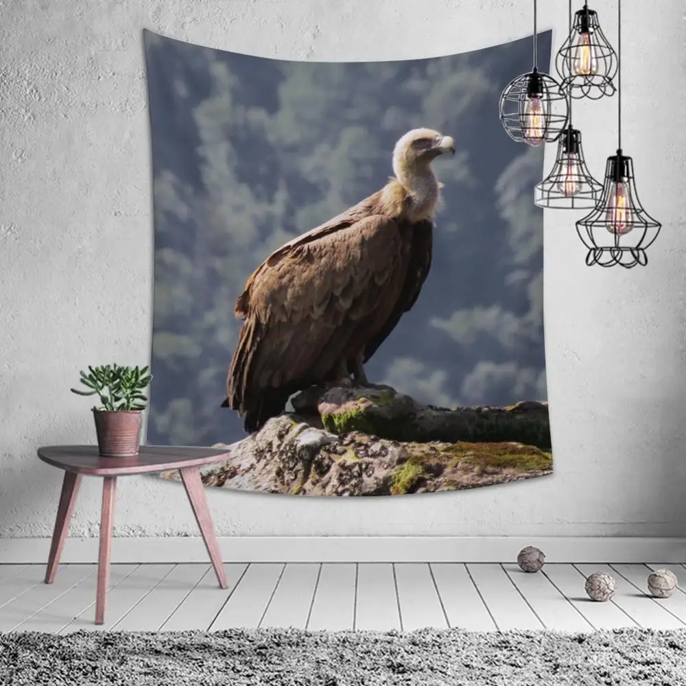 

Natural Animal Fox Lion Eagle Tapestry Hippie Mandala Wall Hanging Bedroom Polyester Travel Camping Psychedelic Tablecloth
