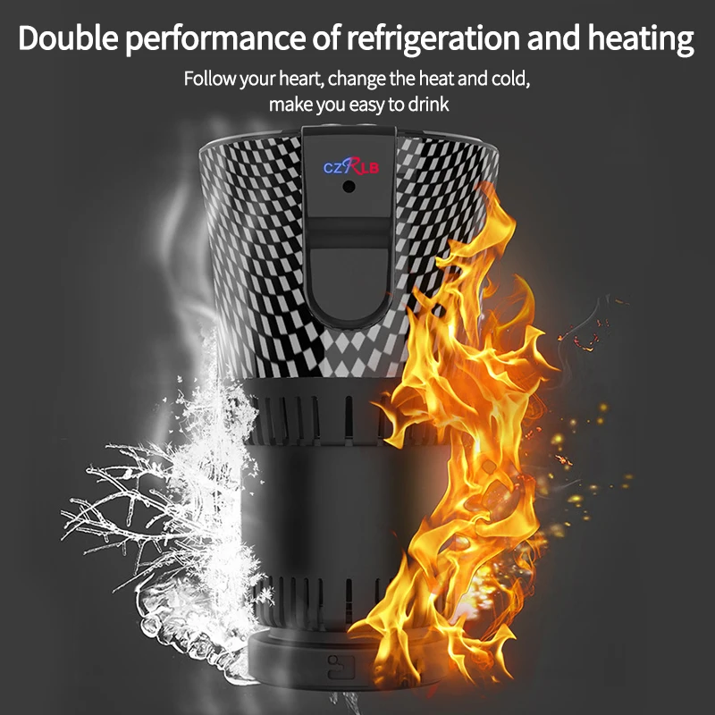 

Автомобильная охлаждающая нагревательная чашка Onever 2 в 1, умная Автомобильная чашка-кулер и обогреватель, автоматический держатель кружки, ...