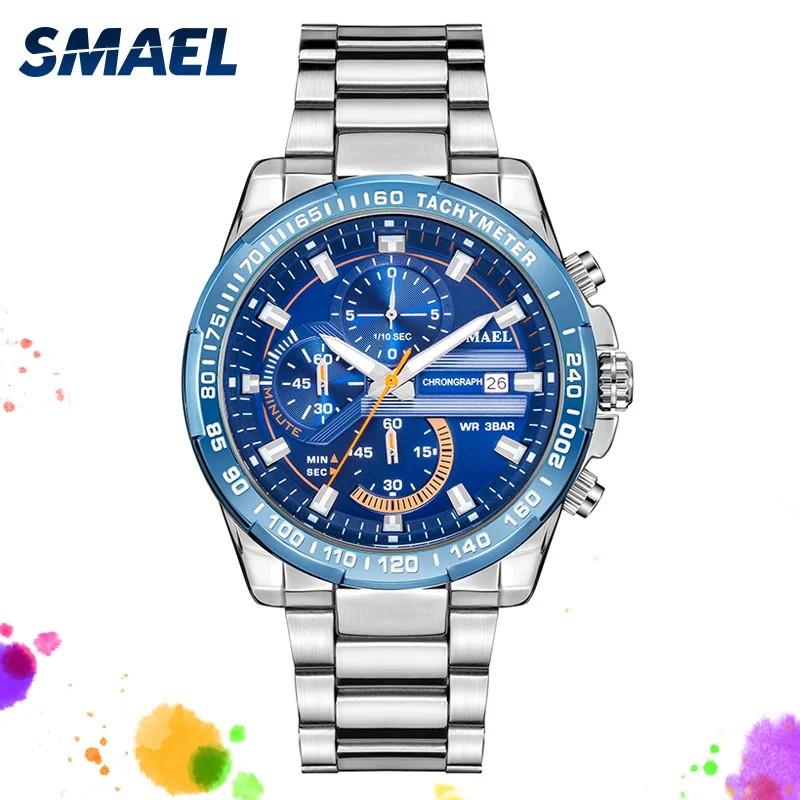 Новинка 2019 года. Часы-триокулярный диск с серебристыми SL-9089. Часы автоматическим