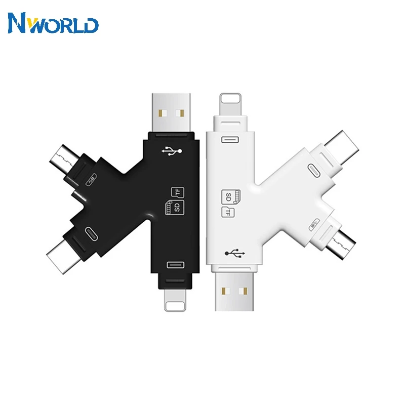 Multimemory 4 в 1 i флеш накопитель USB для IPad Touch MAC PC Micro SD и TF кардридер адаптер Аксессуары
