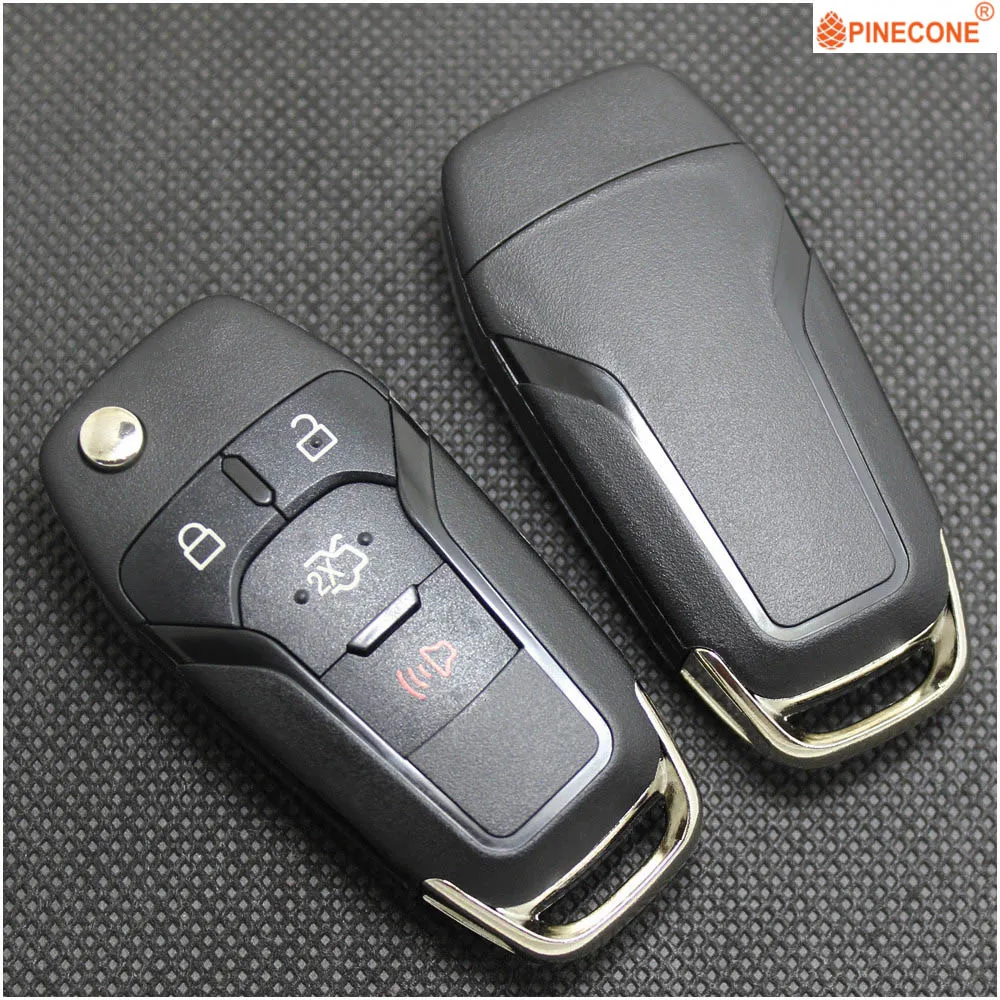 PINECONE для FORD MONDEO Фокус FUSION MK2 MK7 Ranger Explorer ключ чехол 2/3/4 кнопки HU101 лезвие заменить, автомобильные аксессуары, брелок в виде ракушки