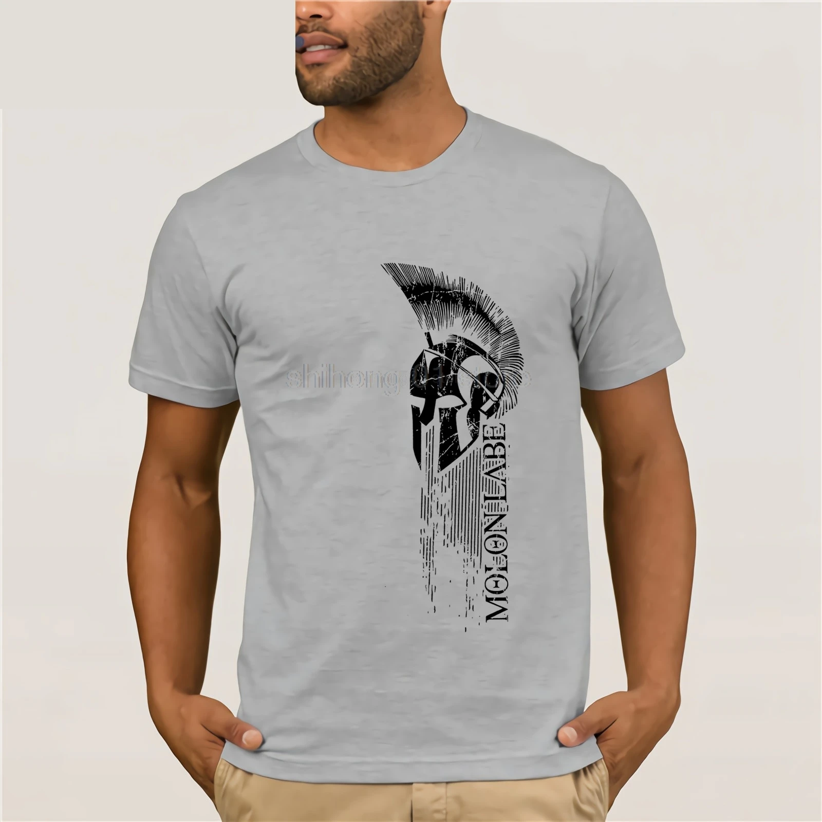 Новинка лета 2019 модная футболка с круглым вырезом костюм защитным шлемом