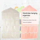 16 сетки складной шкаф Висячие Сумки контейнер Одежда Нижнее белье Бюстгальтеры Носки вешалка для галстуков обувь сумка для хранения Прямая доставка