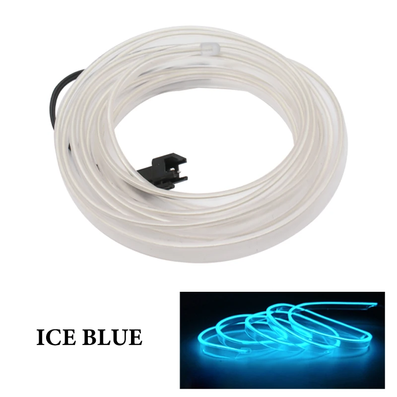 

1M/2M/3M/5M Car Interior Lighting LED Strip Decoration Garland Wire Rope Tube Line flexible Neon Light With Cigarette Drive