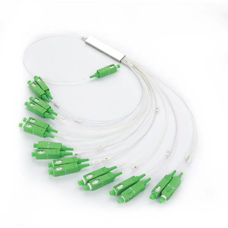 10pcs FTTH1X16 PLC Splitter SC/APC Optical Fiber Connector Fiber Optic SplitterSM 0.9mm  APC Fiber Optic Connector Free Shipping