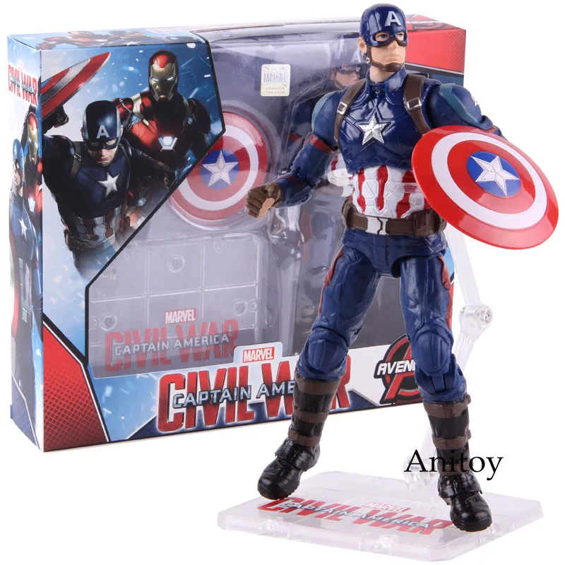 Фигурки Marvel, Капитан Америка 3, игрушки из серии «Civil War», Капитан Америка, ПВХ, Коллекционная модель, игрушки для мальчиков