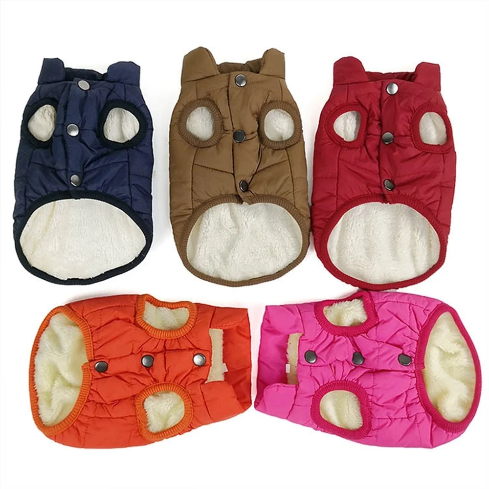 Собака жилет куртка осень зима Теплая Флисовая одежда для собак пальто небольших