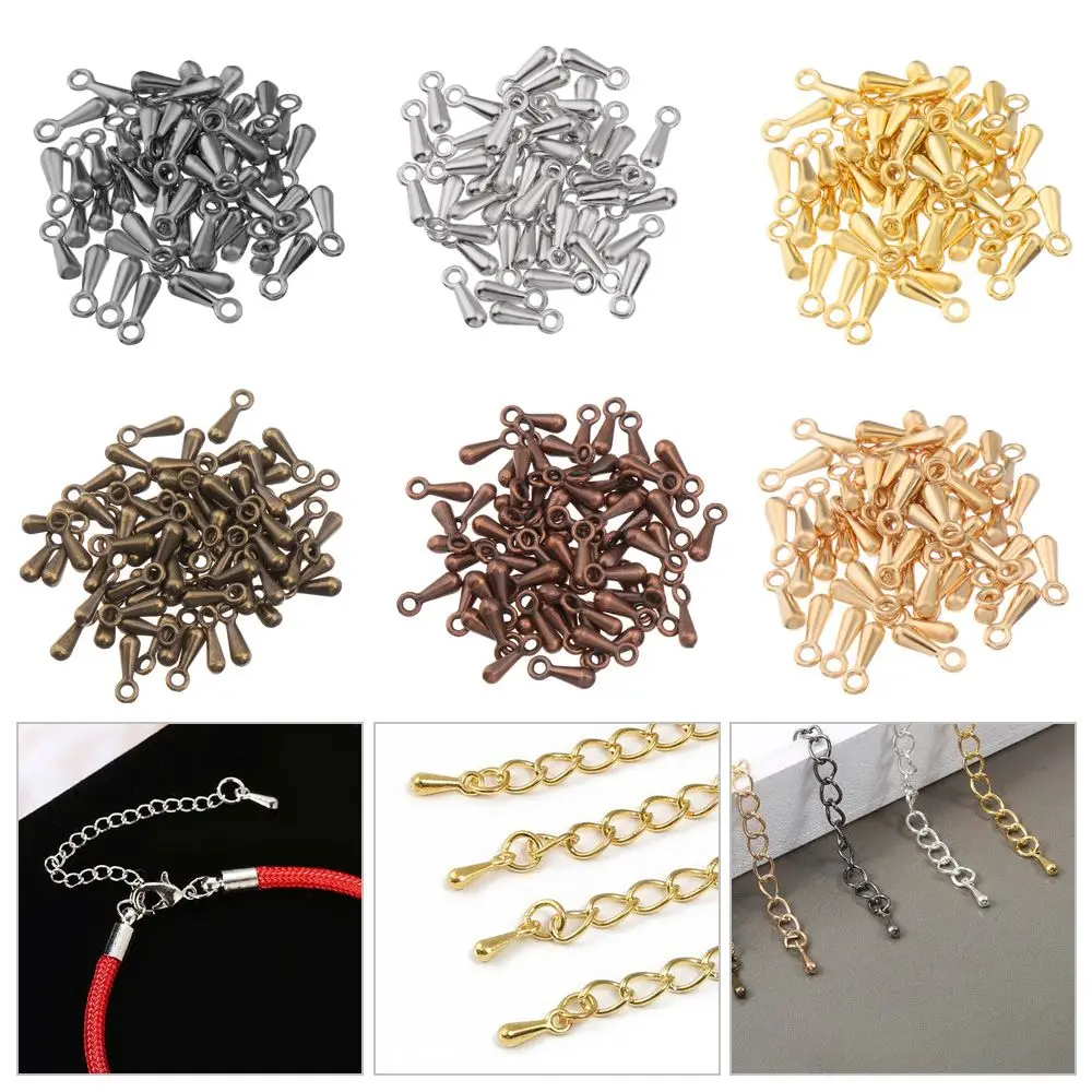 

Accessories Extender Chain Pendant Jewelry Making Droplet shape Water Drop End Beads Fastener Clasps Parts Bracelet Diy