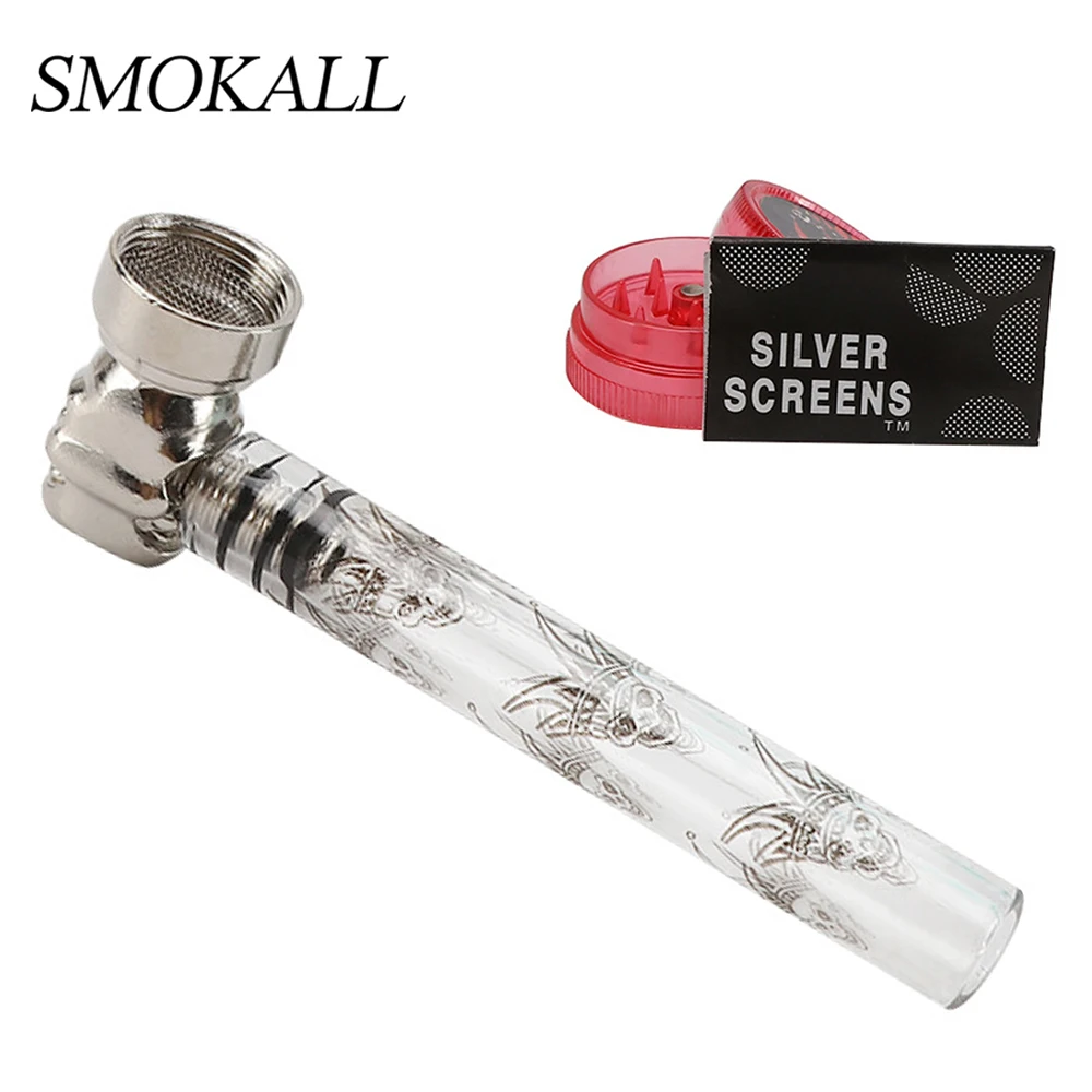 

10 комплектов, оптовая продажа, трубка со стеклянной трубкой, пластиковая искусственная дымка, аксессуары для курения табака, трубка для кур...