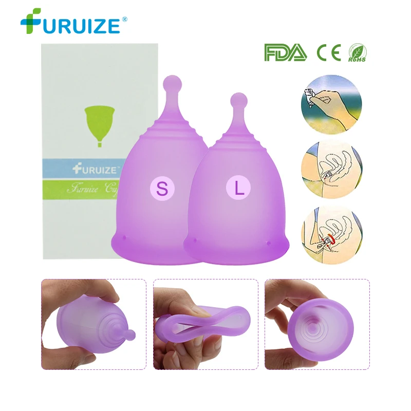 Женская менструальная чаша медицинский силикон многоразовая