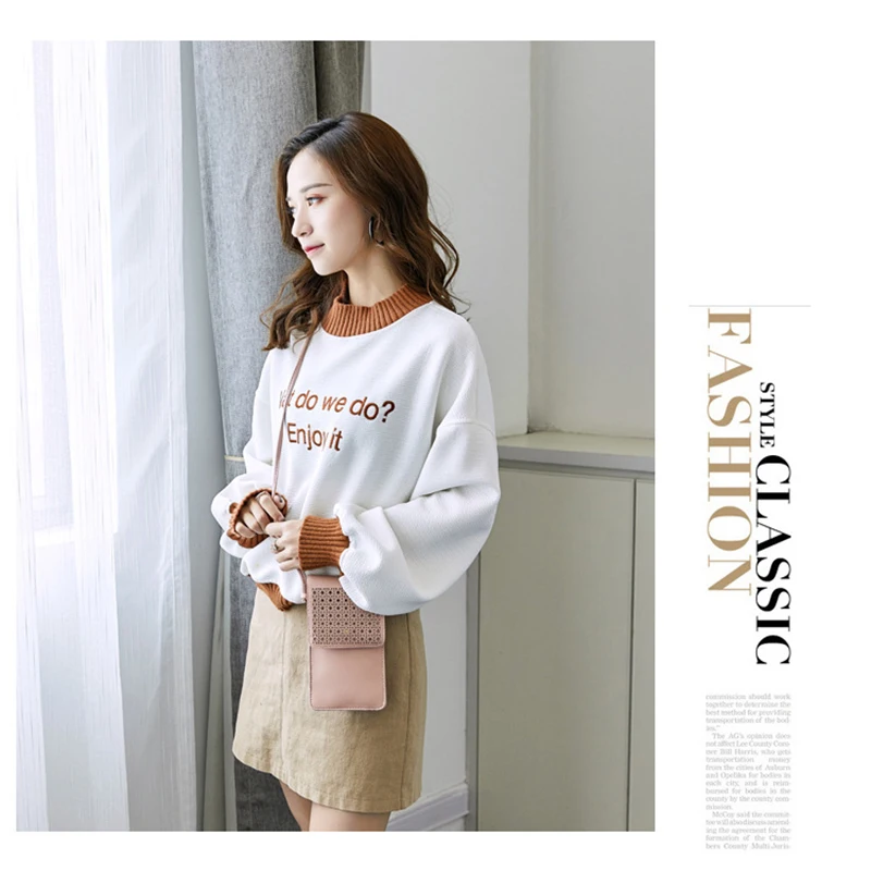 

Mobile Phone Bag Coin Purse Wallet Female Mobile Phone Case Bag Outdoor Running PU Leather Shoulder Bag Cross Arm Touch Screen