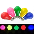 Цветная светодиодная лампа E27 5 Вт 7 Вт 9 Вт, красная, синяя, зеленая, желтая, розовая