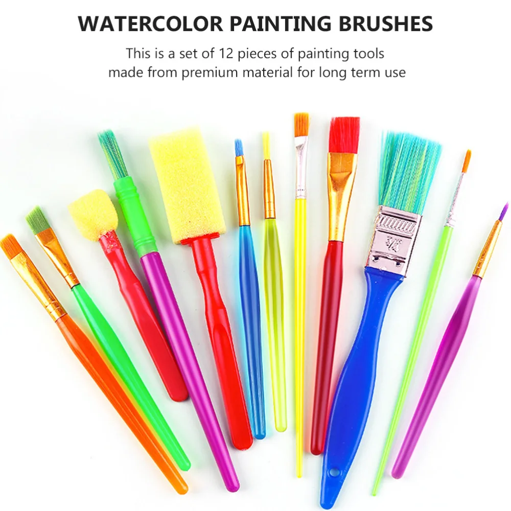 

12pcs Painting Brushes Art Brush Art Drawing Pen Oil Painting Brush