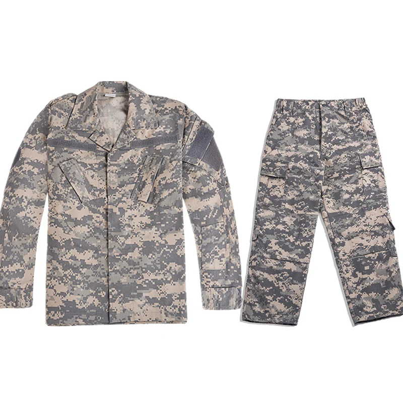 Camouflage set3 Детская армейская военная форма, спецназ, тактические костюмы для мальчиков, одежда, тренировочная камуфляжная Боевая куртка, комплект со штанами, 100-160 - Цвет: Camouflage set3