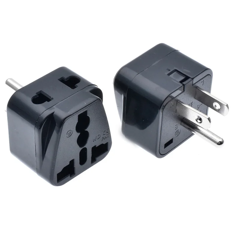 Черный, Белый Цвет 250v 10a CE медный Универсальный Америка на основе 3 Pin AC Мощность переходник США Канада Япония адаптер для путешествий Тип B