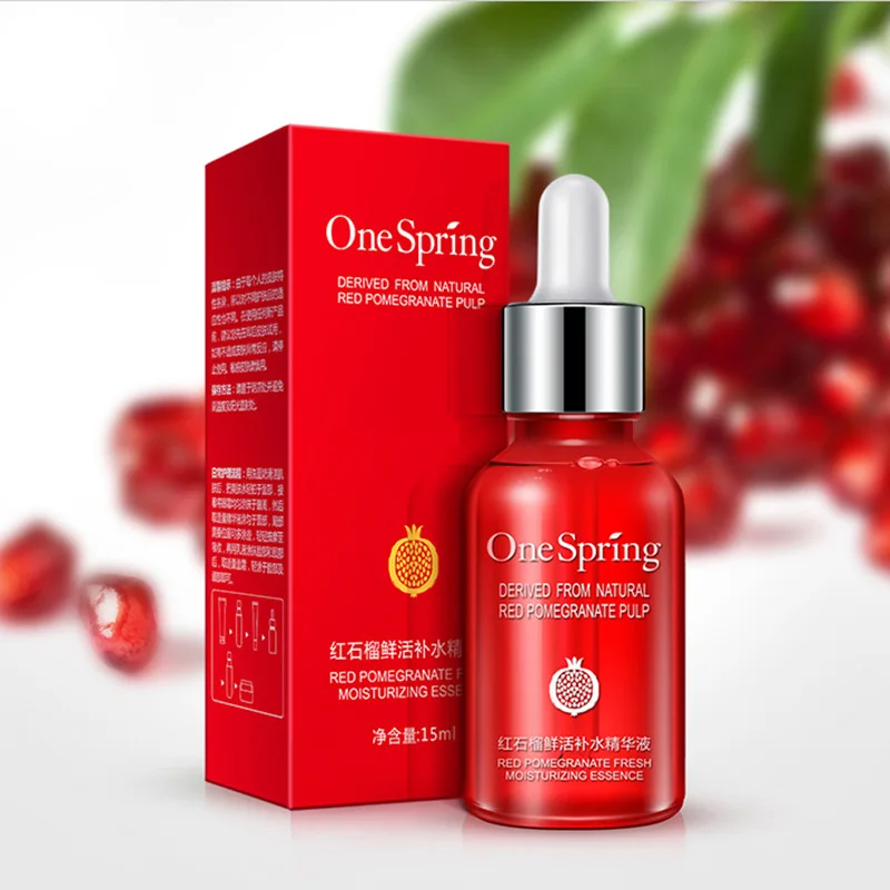 15ml Гиалуроновая кислота сыворотка Красный Гранат Отбеливание Пятна крем для лица против старения против морщин увлажняющий чистый растительный экстракт - Вес нетто: 15ml