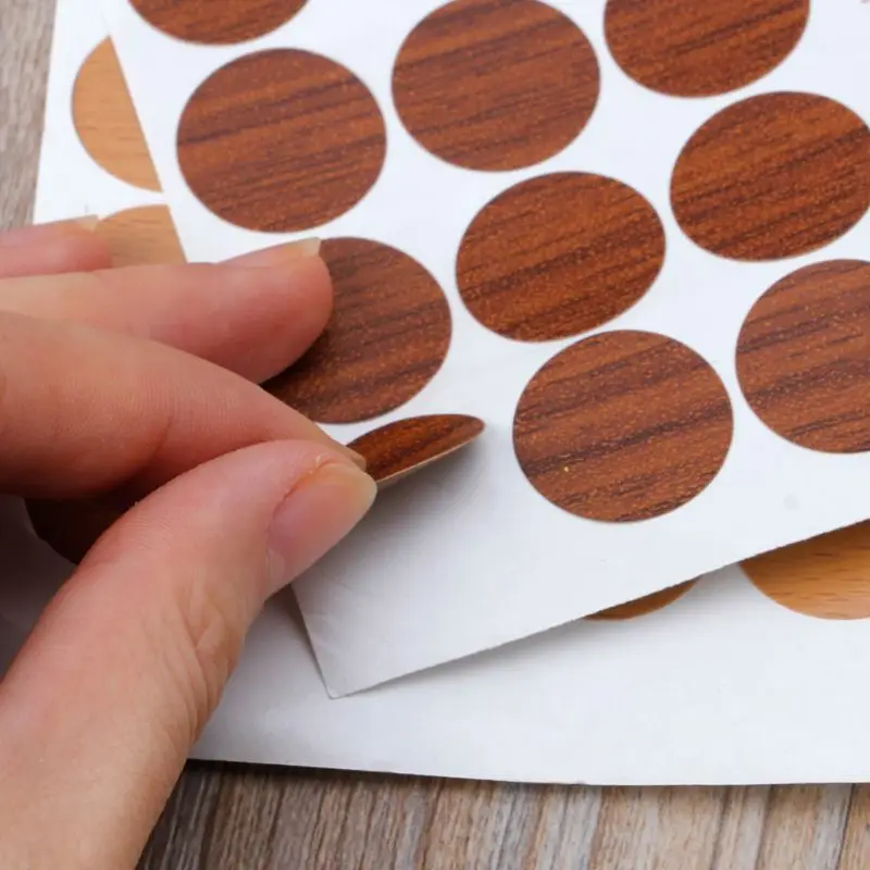 54 шт. 20 мм деревянная мебель самоклеящиеся винт для шкафа Кепки покрывает
