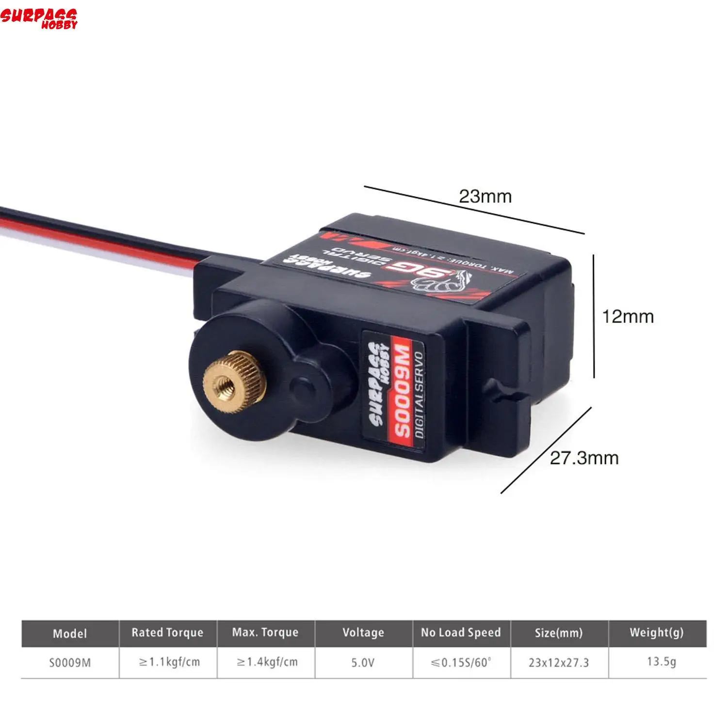 Водонепроницаемый бесщеточный двигатель SURPASSHOBBY Combo 2030 6500KV 2S с ESC 25A + S0009M 9G