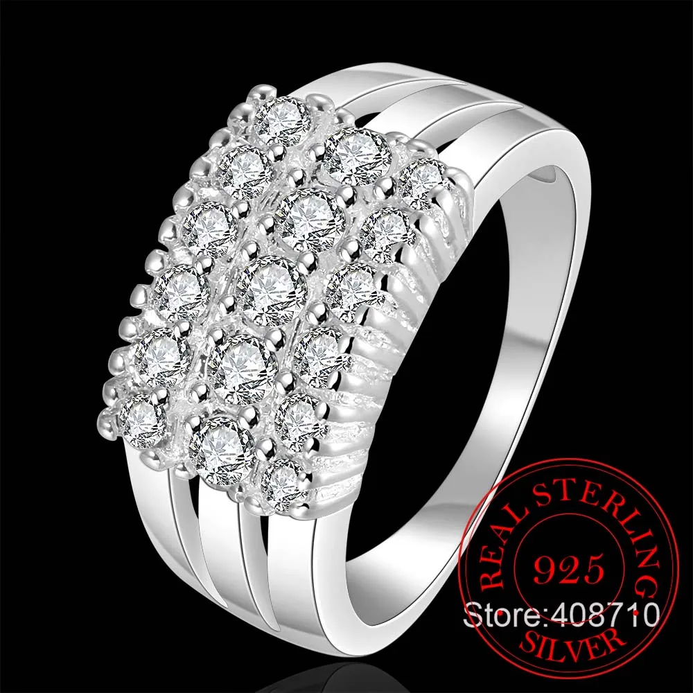 Женское кольцо из серебра 925 пробы с фианитом|ring ma|ring settings without stones shopring diamond |
