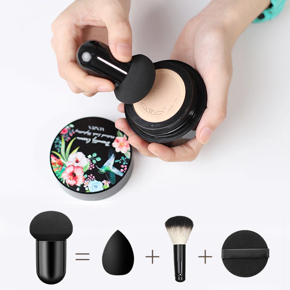 Bb крем с воздушной подушкой в виде грибов увлажняющее покрытие пятна равномерный