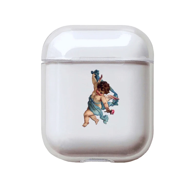 Мягкий милый Чехол Air Pods для Apple airpods, роскошные изображения, мультяшный ангел, Детские Airpods, чехол в Bluetooth, аксессуары для наушников