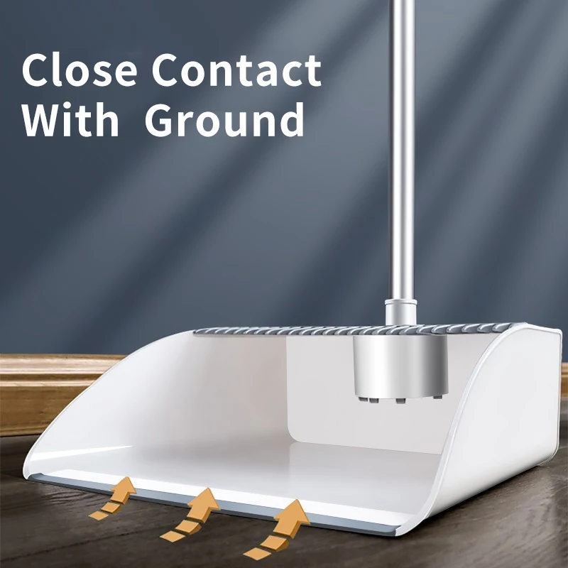 JOYBOS дома ветрозащитный веник и совок набор из нержавеющей стали в вертикальном