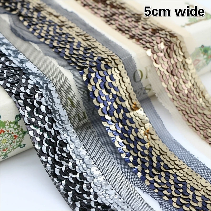 

Trendy Mesh Beads Sequins Lace Barcode DIY Party Clothes Costumes Skirt Shiny Striped Hat Headwear Belt Bags Decorative Ribbons